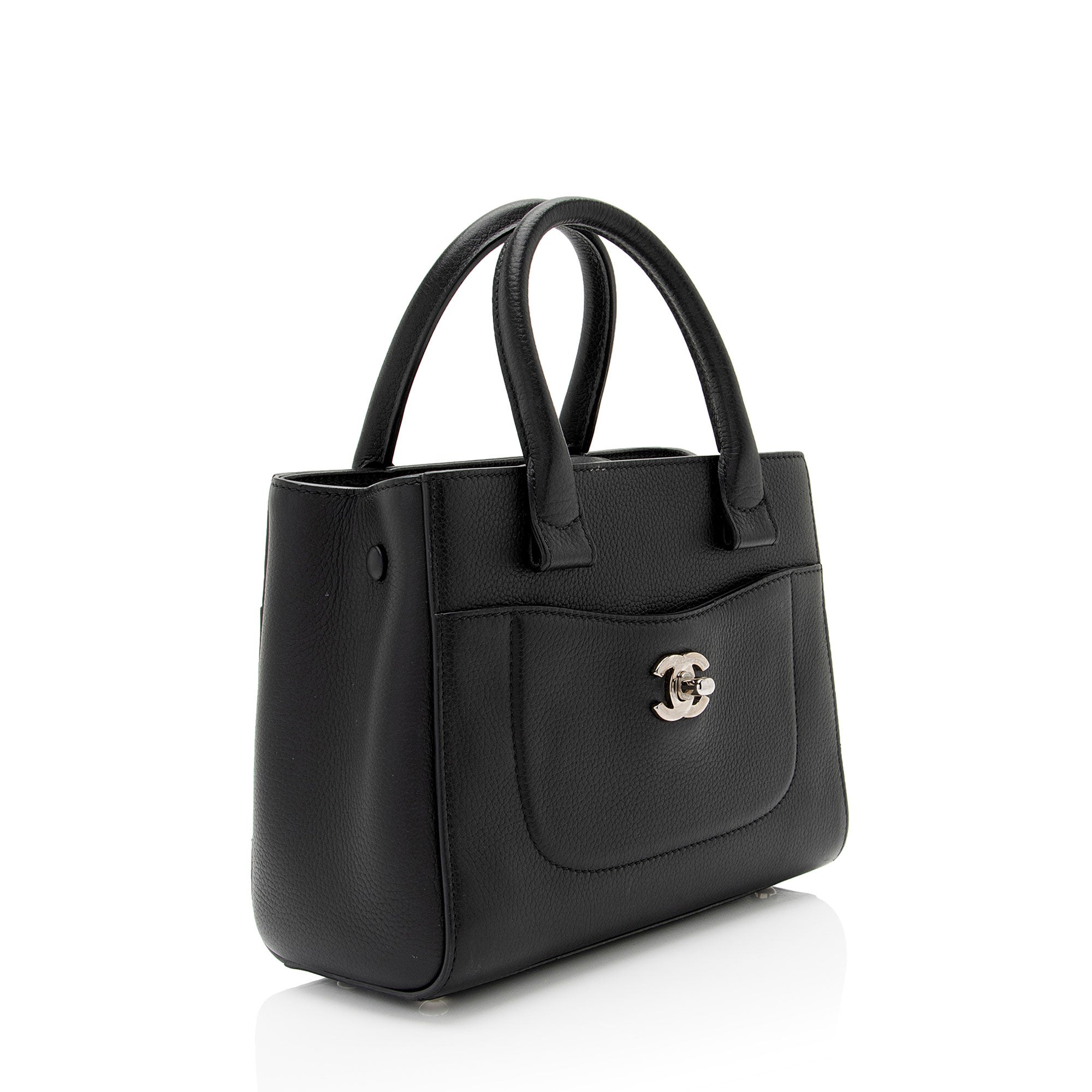 Chanel Grained Calfskin Executive Mini Shopper Tote (SHF-sRxeUb)