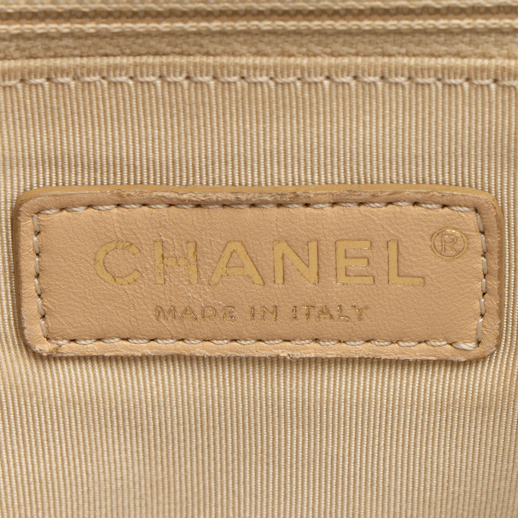 Chanel Grained Calfskin Label Click Large Shoulder Bag (SHF-vwMSPi)