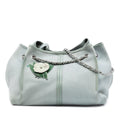 Chanel Grained Nubuck Camellia Patch Shopping Tote