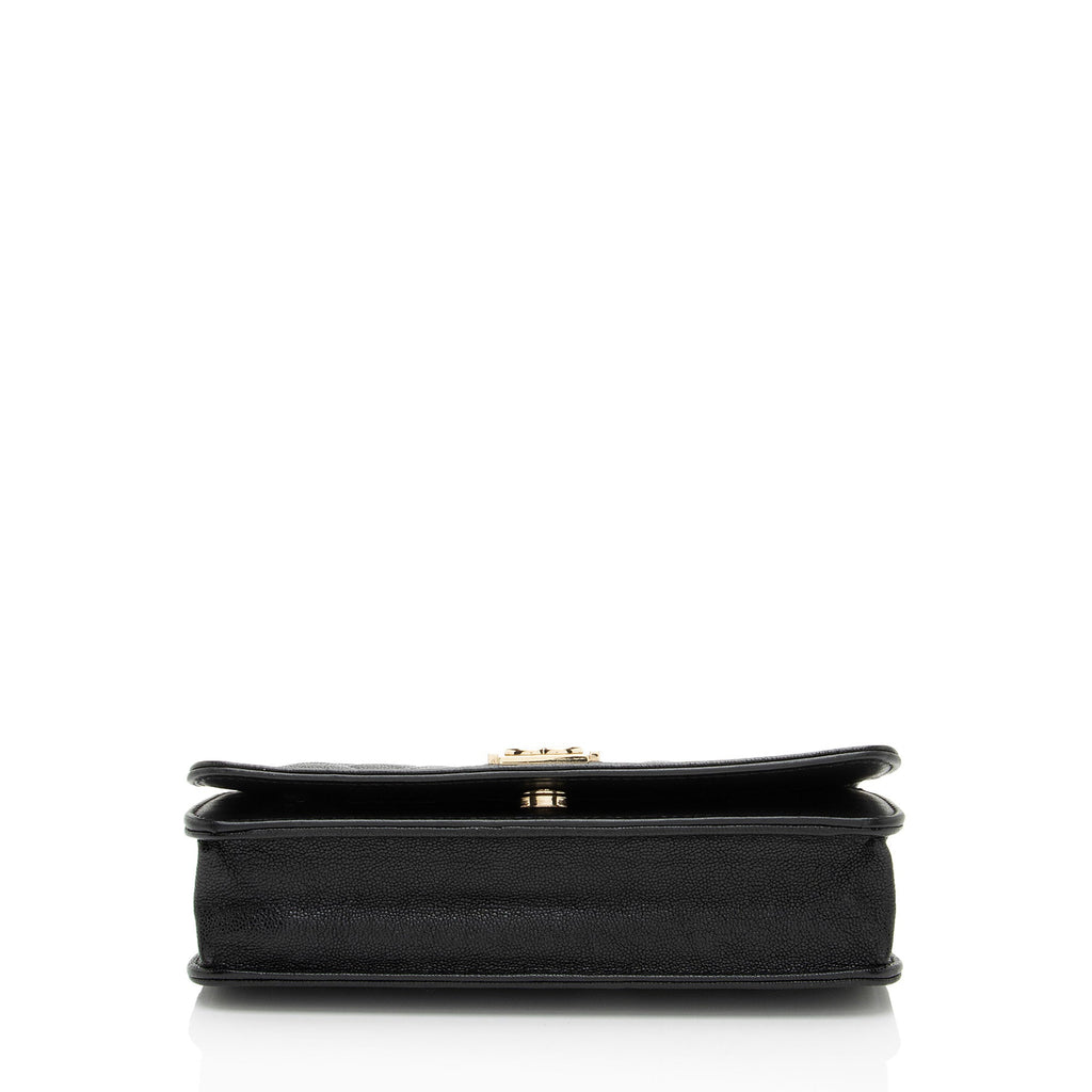 Chanel Caviar Leather Boy Wallet on Chain