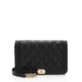 Chanel Caviar Leather Boy Wallet on Chain
