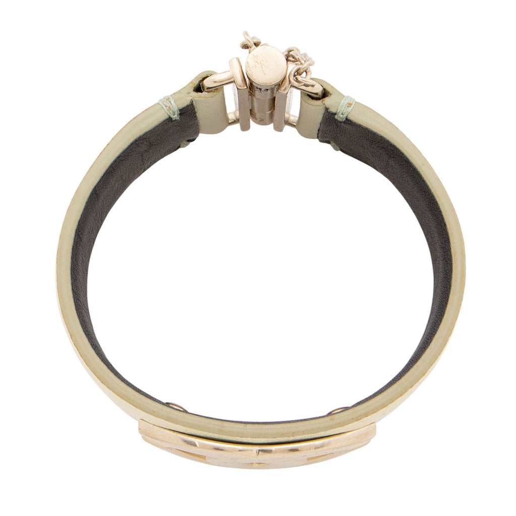 Chanel Iridescent Calfskin CC Hinged Bracelet