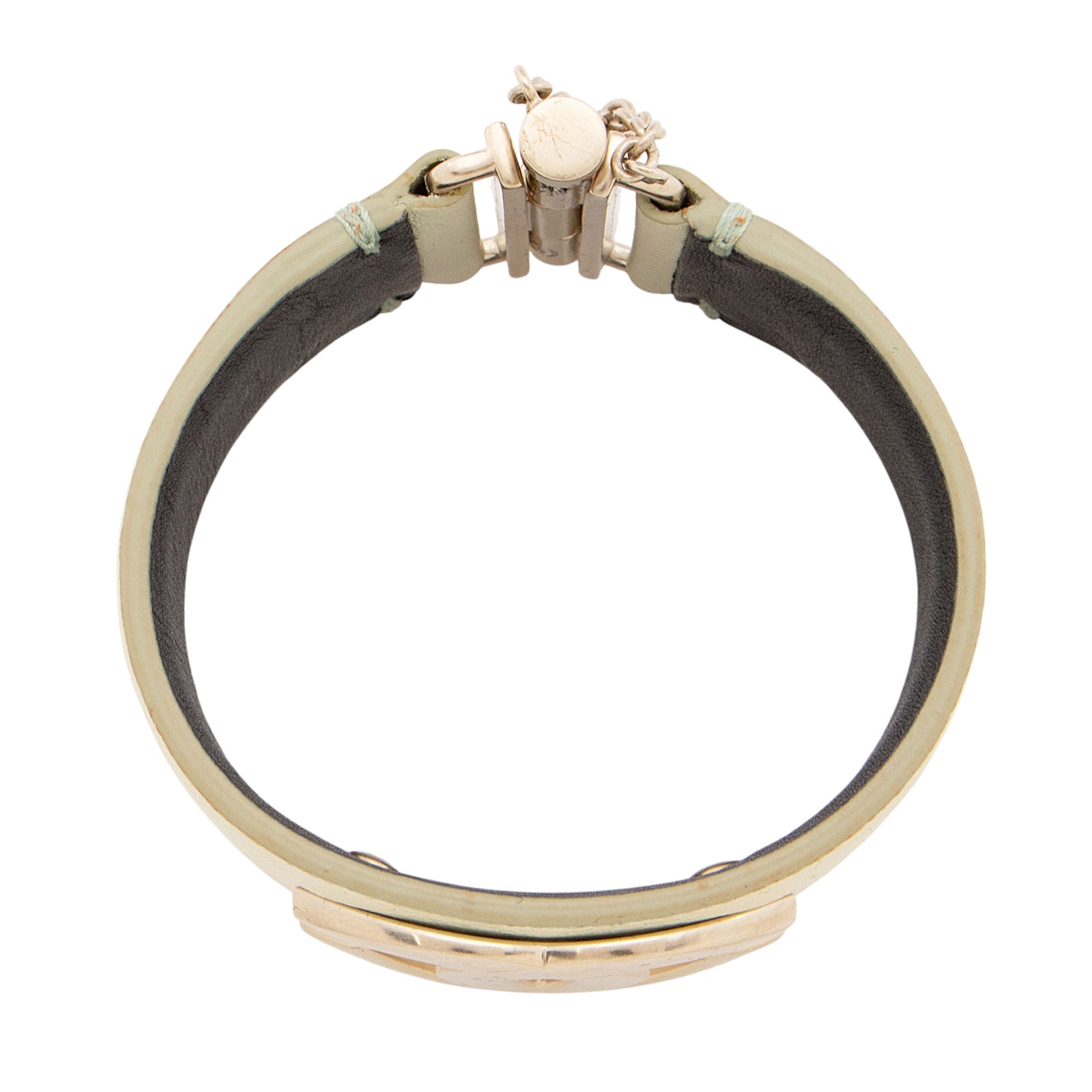 Chanel Iridescent Calfskin CC Hinged Bracelet