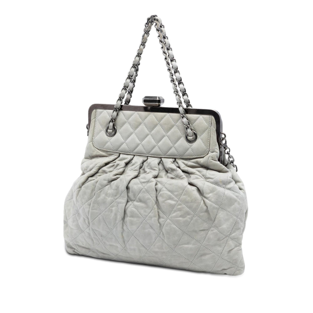 Chanel Iridescent Calfskin Chic Quilt Frame Satchel