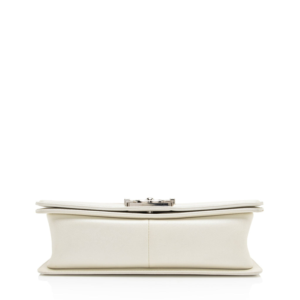 Chanel Iridescent Calfskin Old Medium Boy Bag