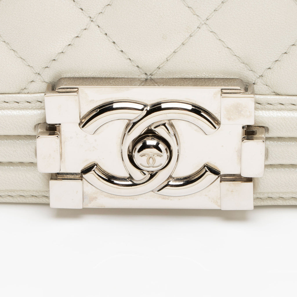 Chanel Iridescent Calfskin Old Medium Boy Bag