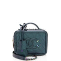 Chanel Iridescent Caviar Leather CC Filigree Small Vanity Case