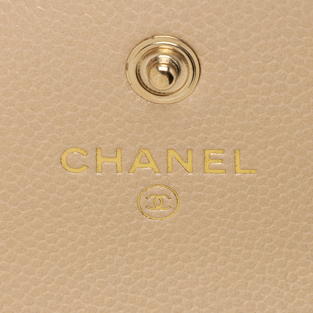 Chanel Iridescent Caviar Leather Pearl On Top Crossbody
