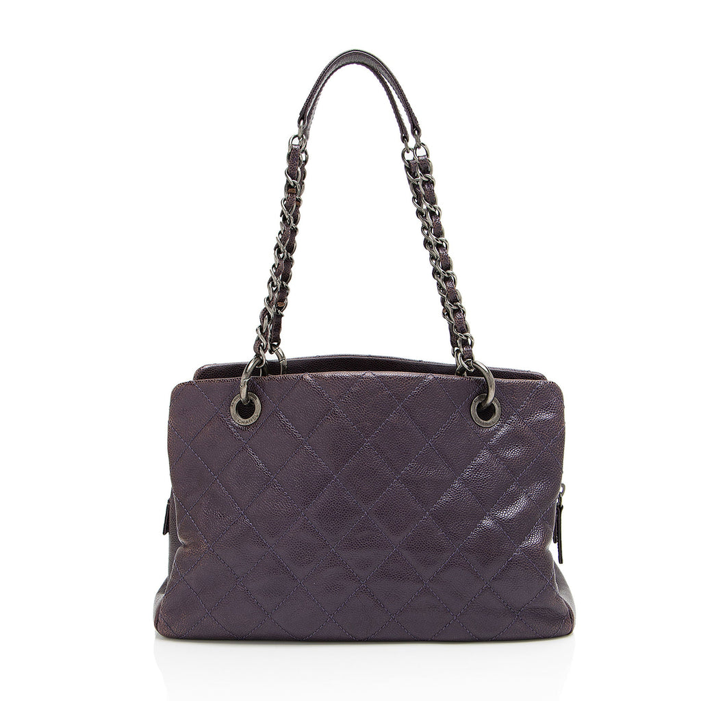 Chanel Iridescent Caviar Chic Shopping Tote