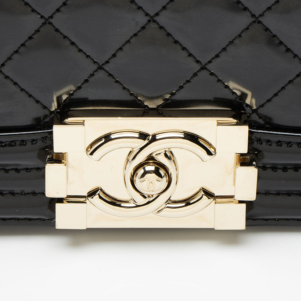 Chanel Iridescent Glazed Calfskin Old Medium Boy Bag