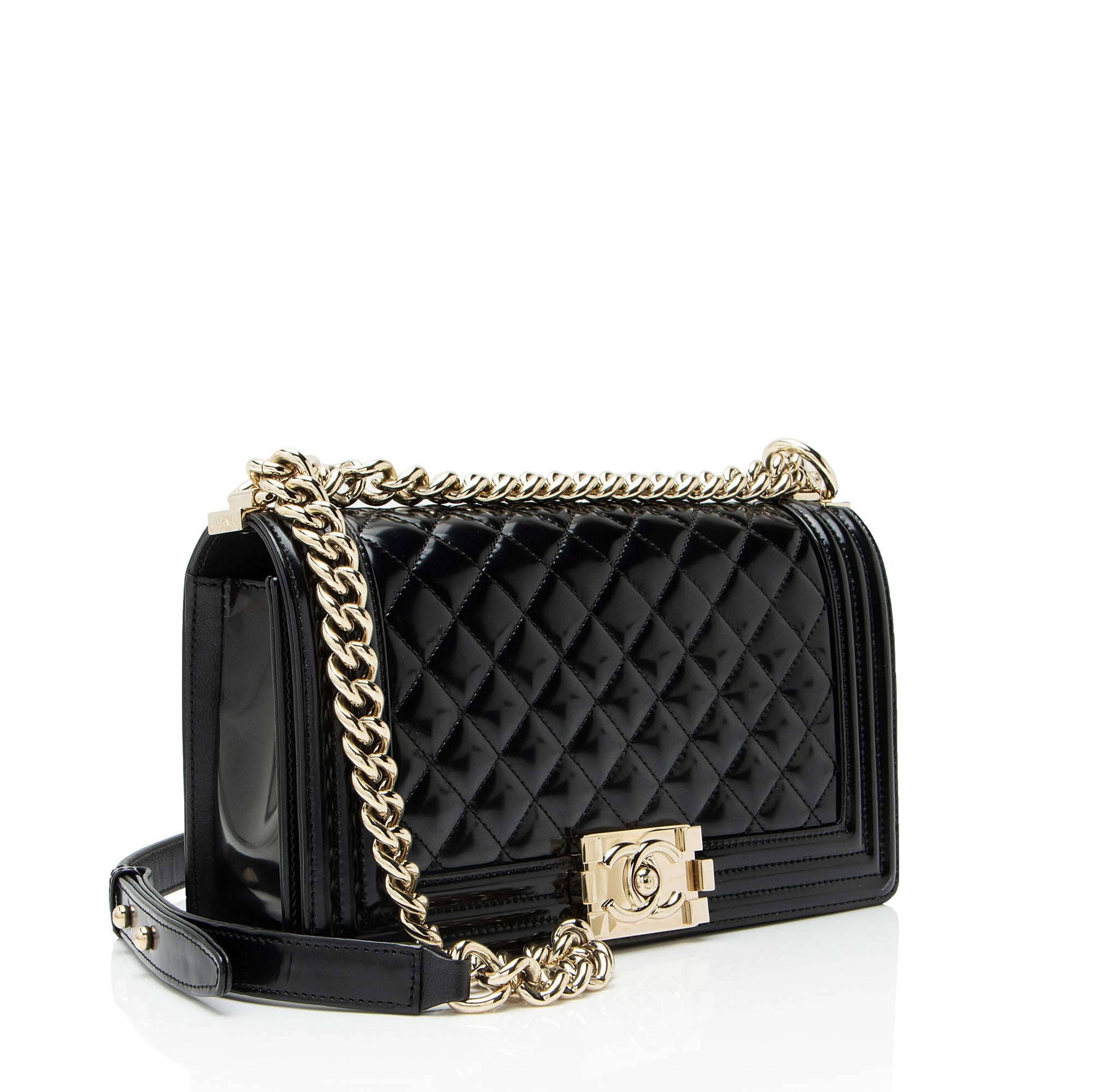 Chanel Iridescent Glazed Calfskin Old Medium Boy Bag