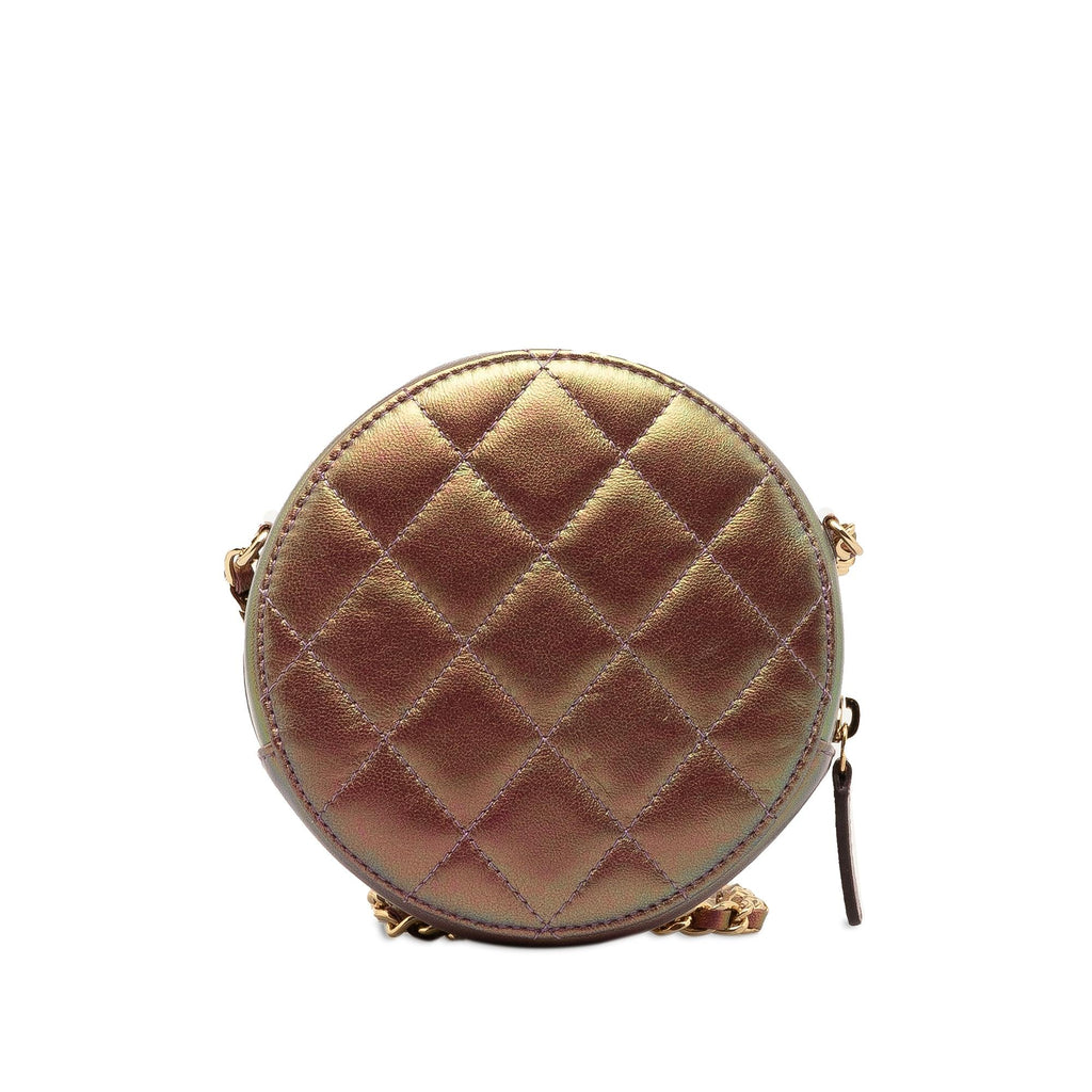 Chanel Iridescent Lambskin Round Crossbody (SHG-dOboxk)