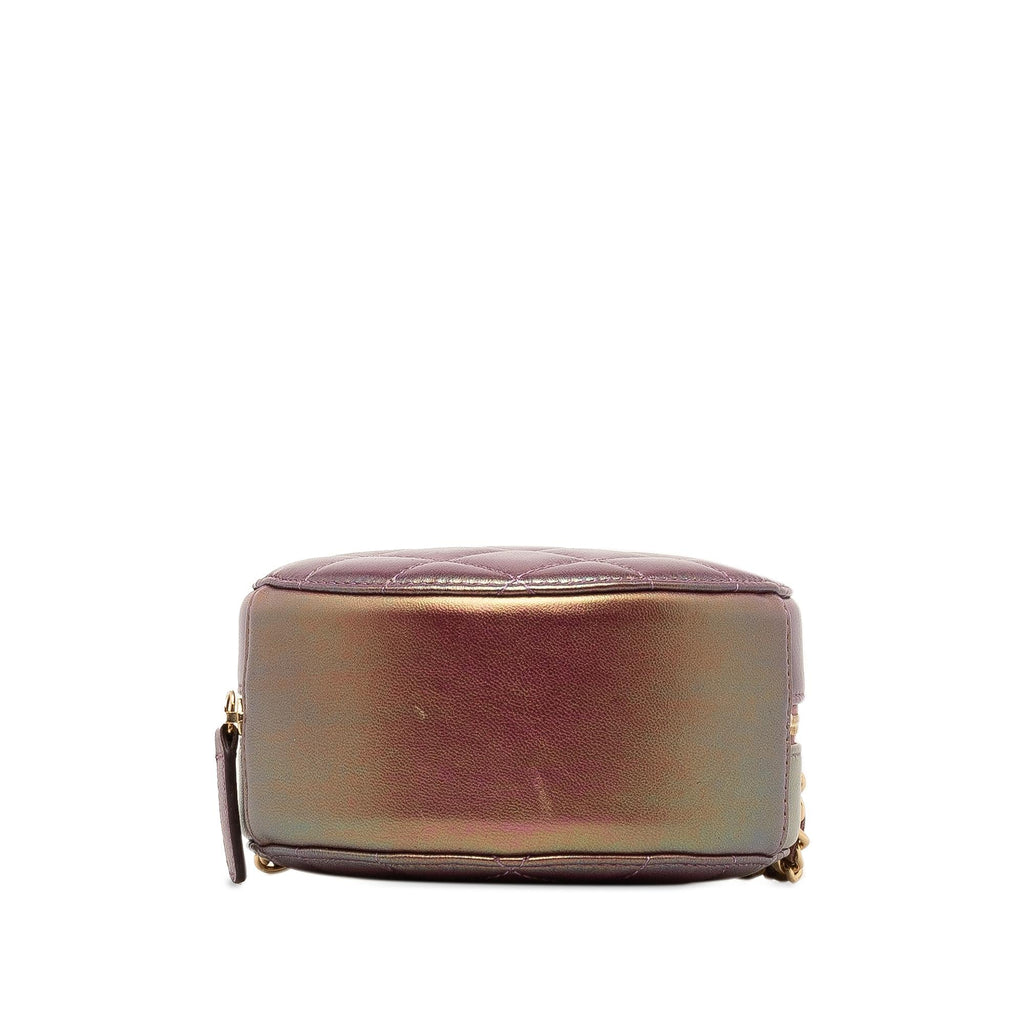 Chanel Iridescent Lambskin Round Crossbody (SHG-dOboxk)