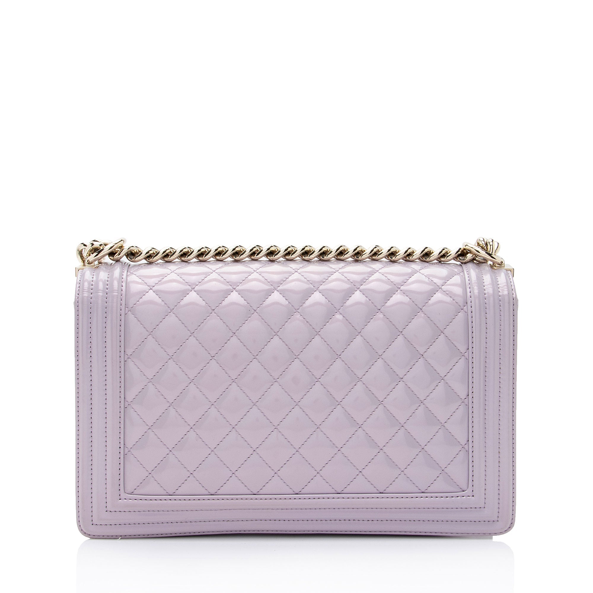 Chanel Patent Leather New Medium Boy Bag
