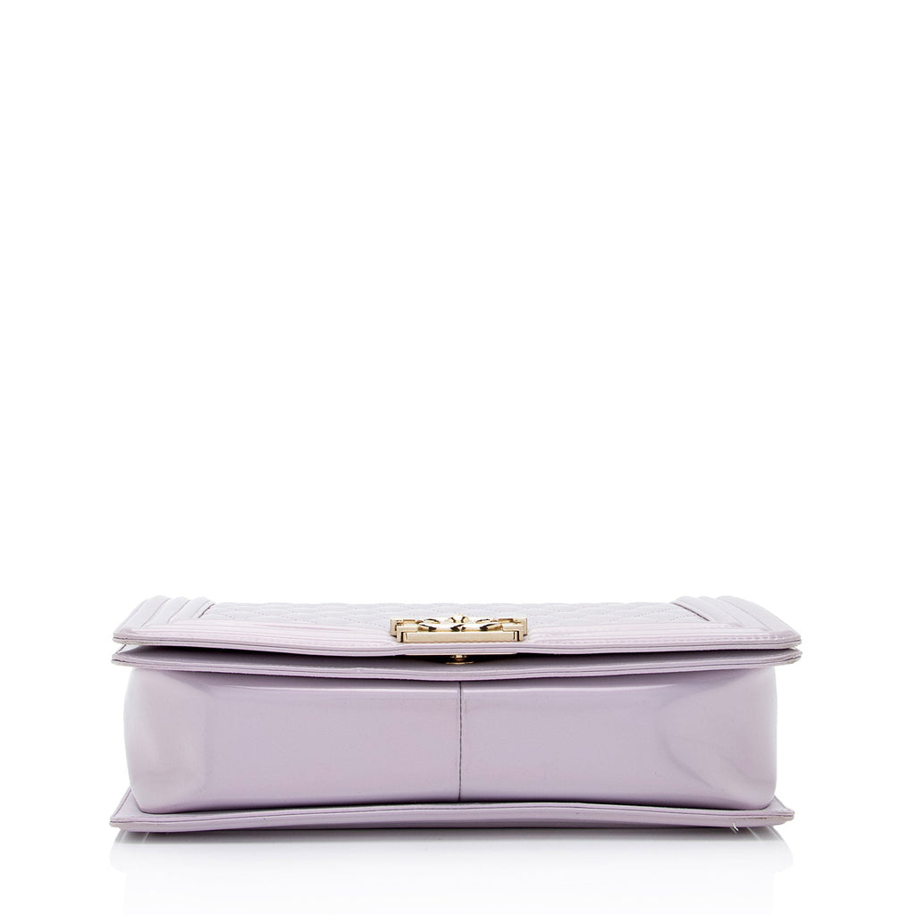 Chanel Patent Leather New Medium Boy Bag