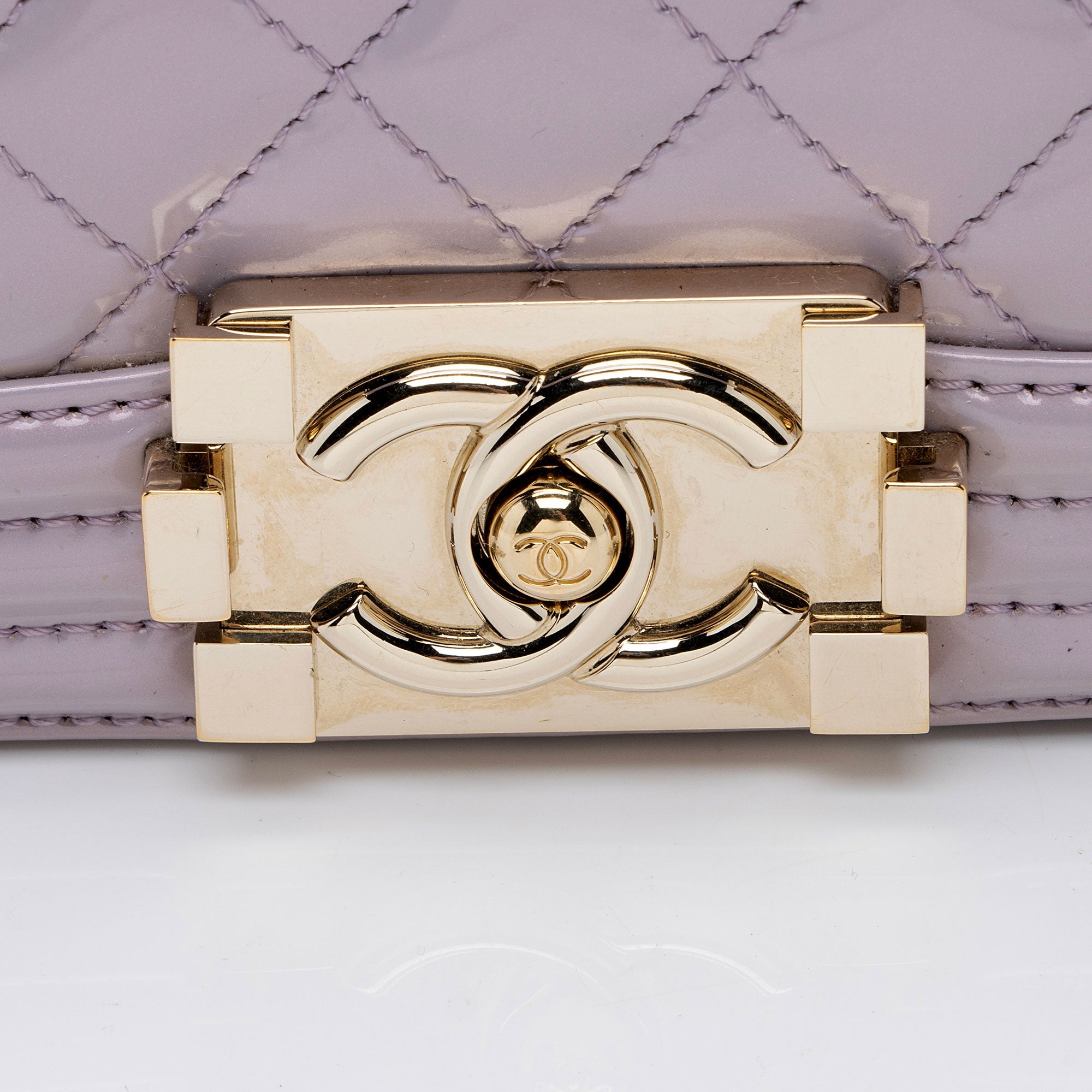 Chanel Patent Leather New Medium Boy Bag