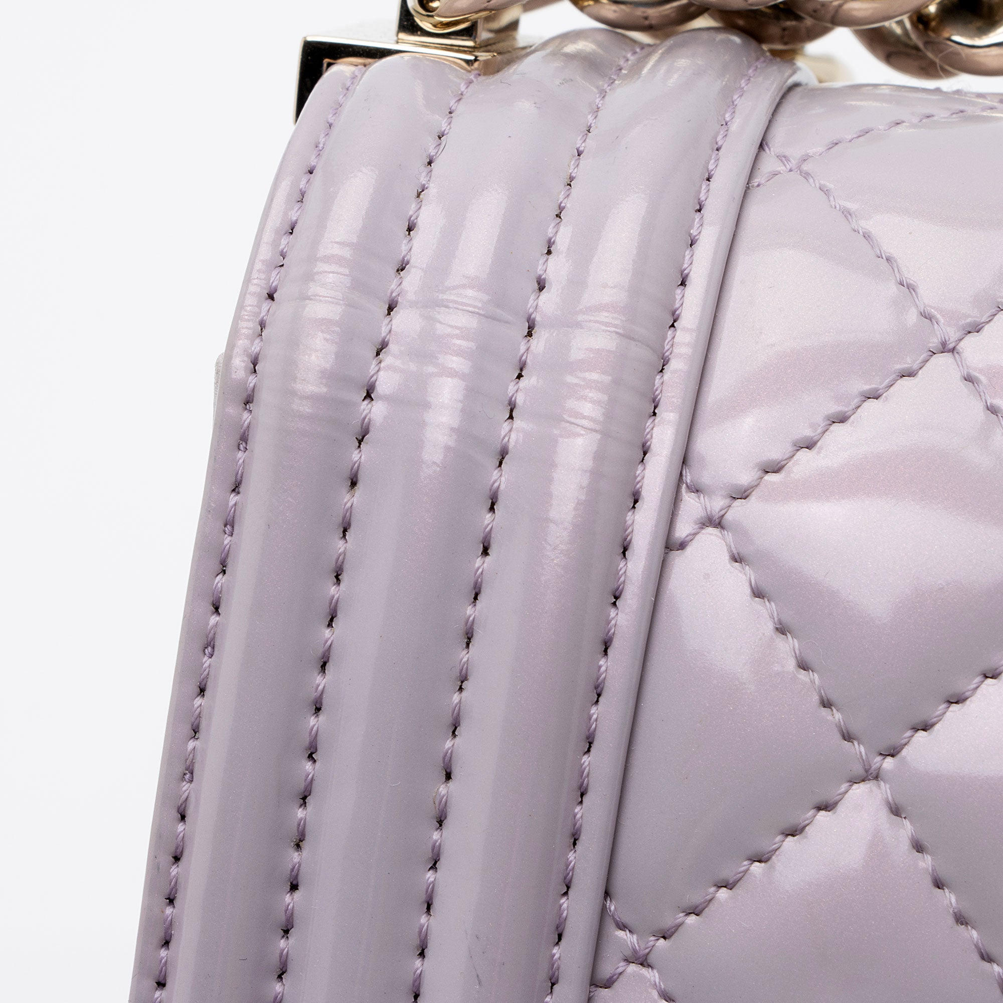 Chanel Patent Leather New Medium Boy Bag
