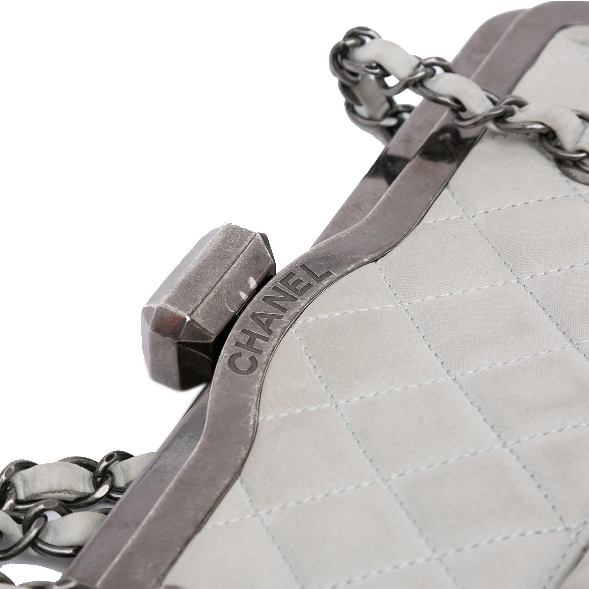 Chanel Iridescent Quilted Calfskin Chic Frame Satchel