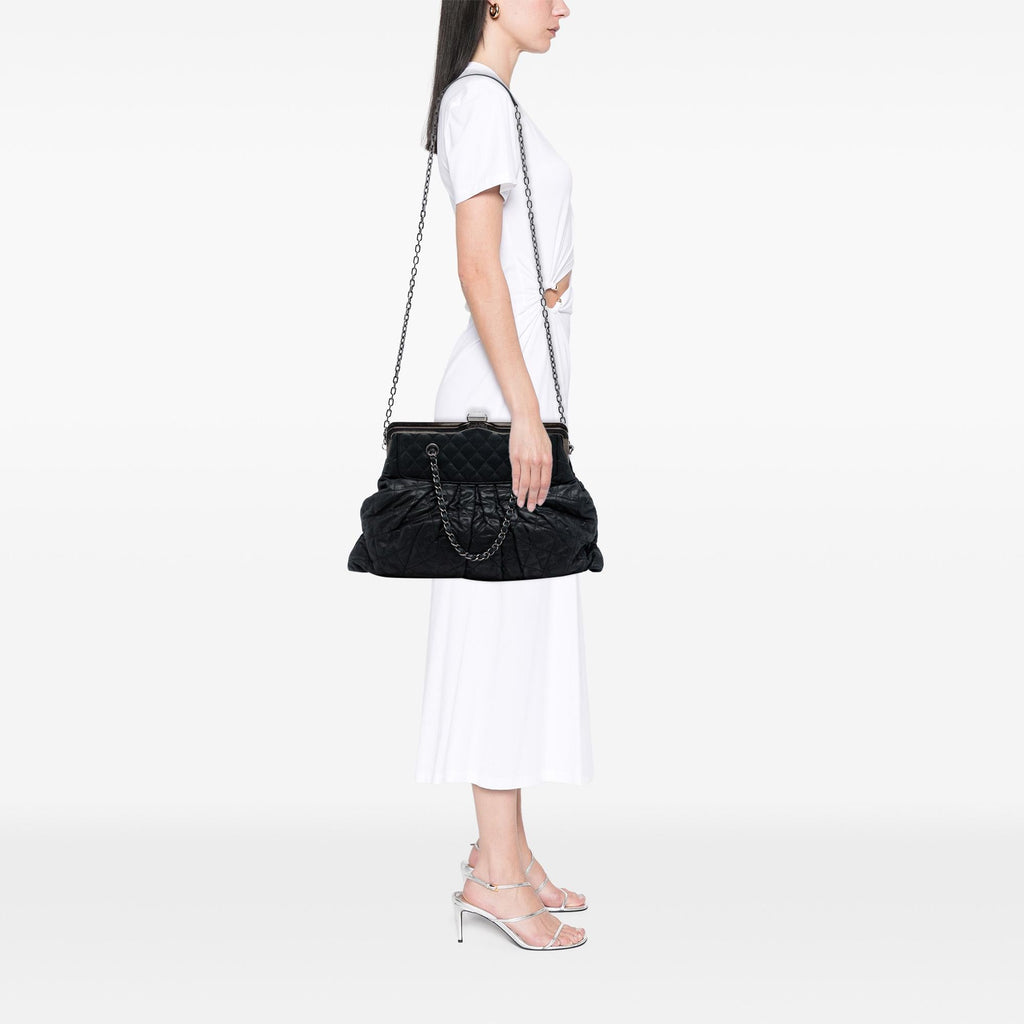Chanel Iridescent Quilted Calfskin Chic Frame Satchel