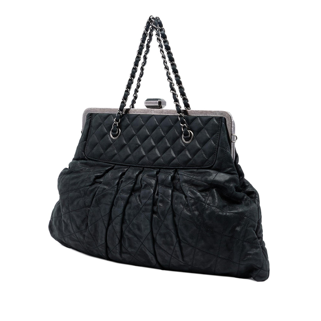Chanel Iridescent Quilted Calfskin Chic Frame Satchel