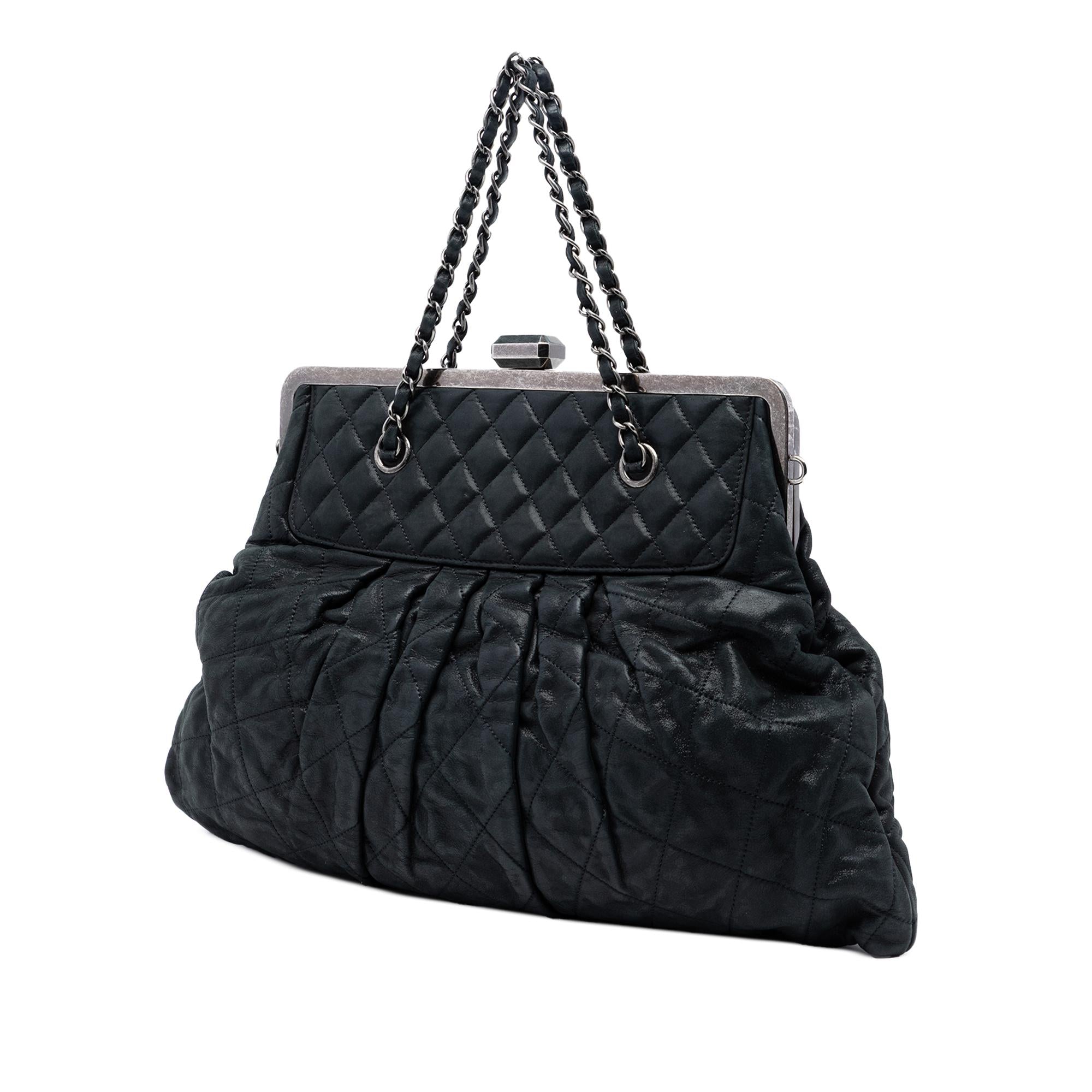 Chanel Iridescent Quilted Calfskin Chic Frame Satchel