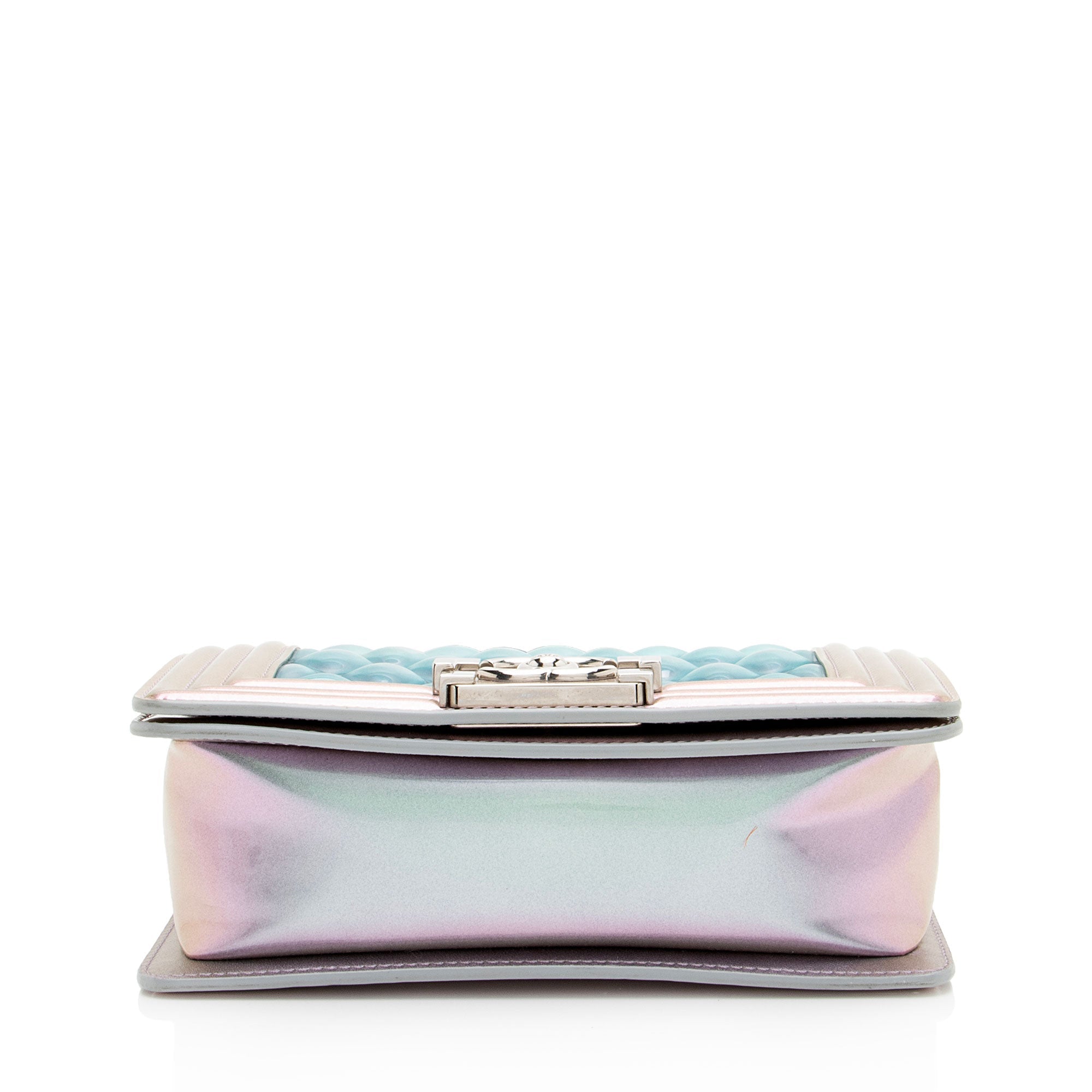 Chanel Iridescent Quilted PVC Calfskin Small Boy Bag
