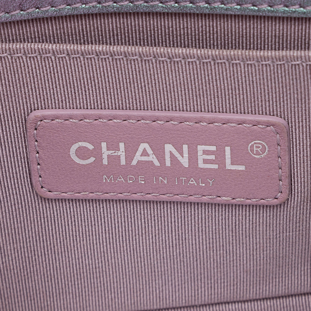 Chanel Iridescent Quilted PVC Calfskin Small Boy Bag