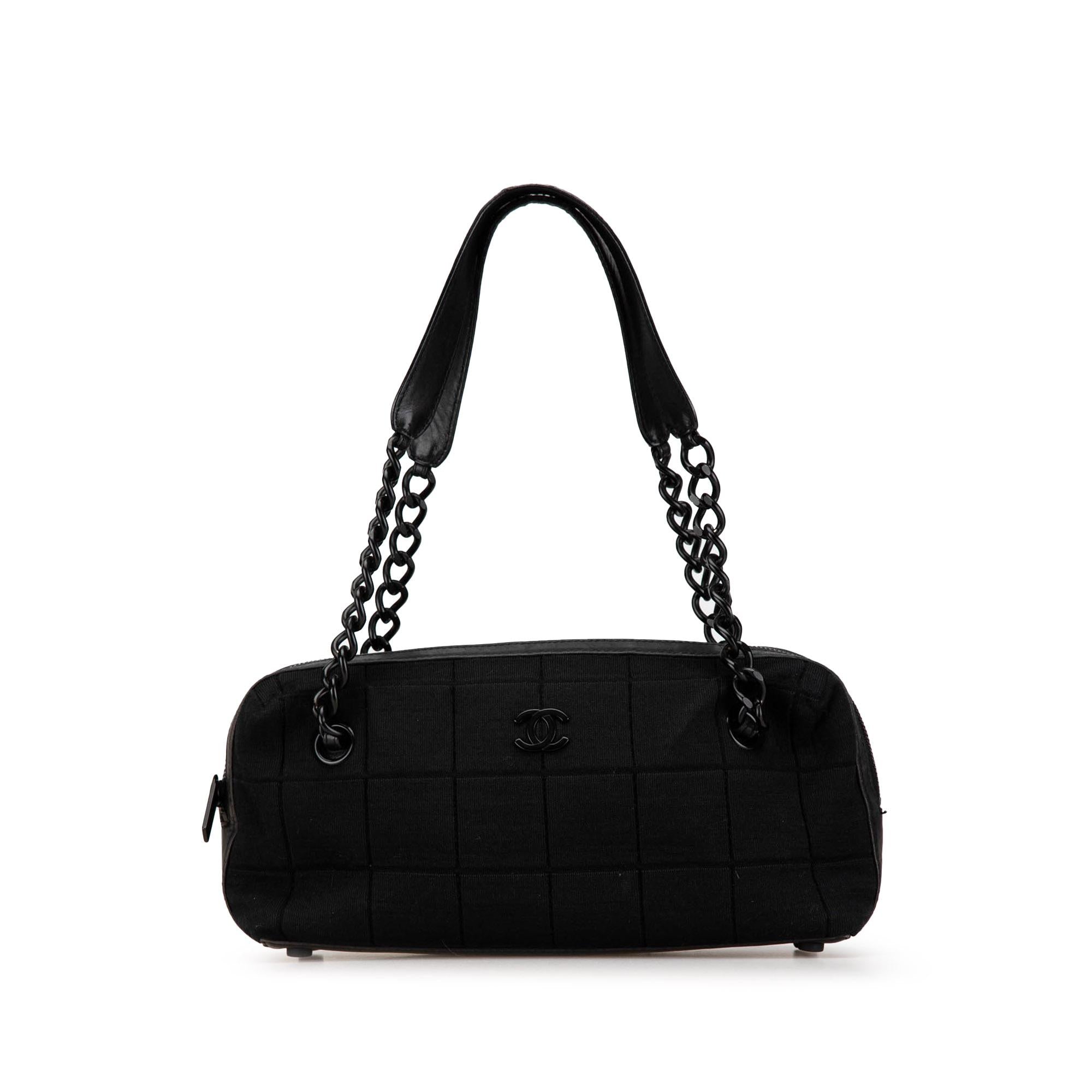Chanel Jersey Chocolate Bar Bowler Bag (SHG-ckSb0Y)