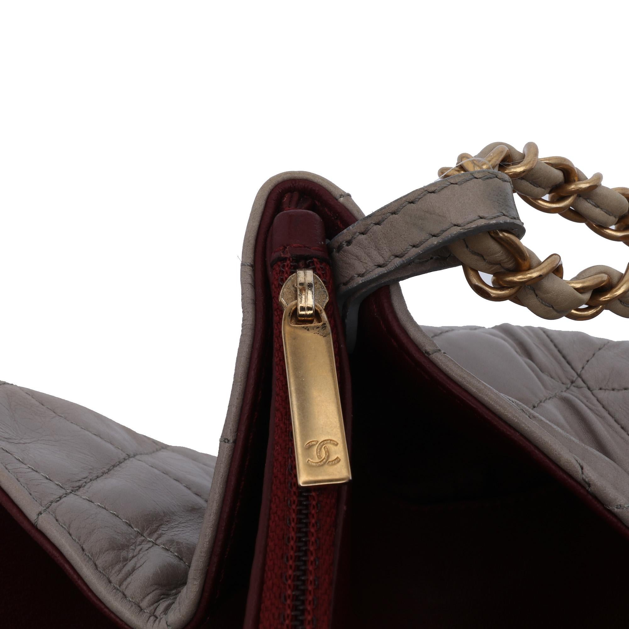 Chanel Jumbo CC Quilted Calfskin Straight Flap