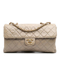 Chanel Jumbo CC Quilted Calfskin Straight Flap
