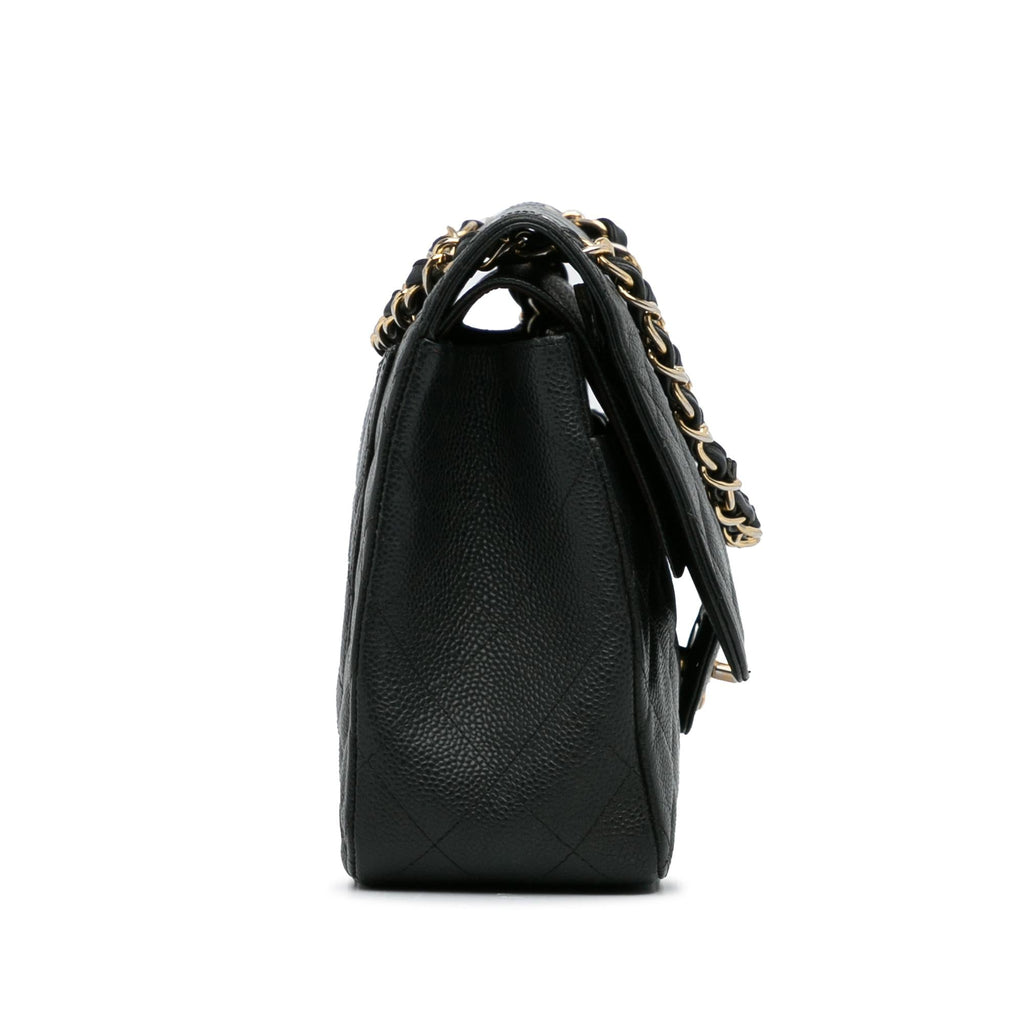 Chanel Jumbo Classic Caviar Double Flap (SHG-KP2qbj)