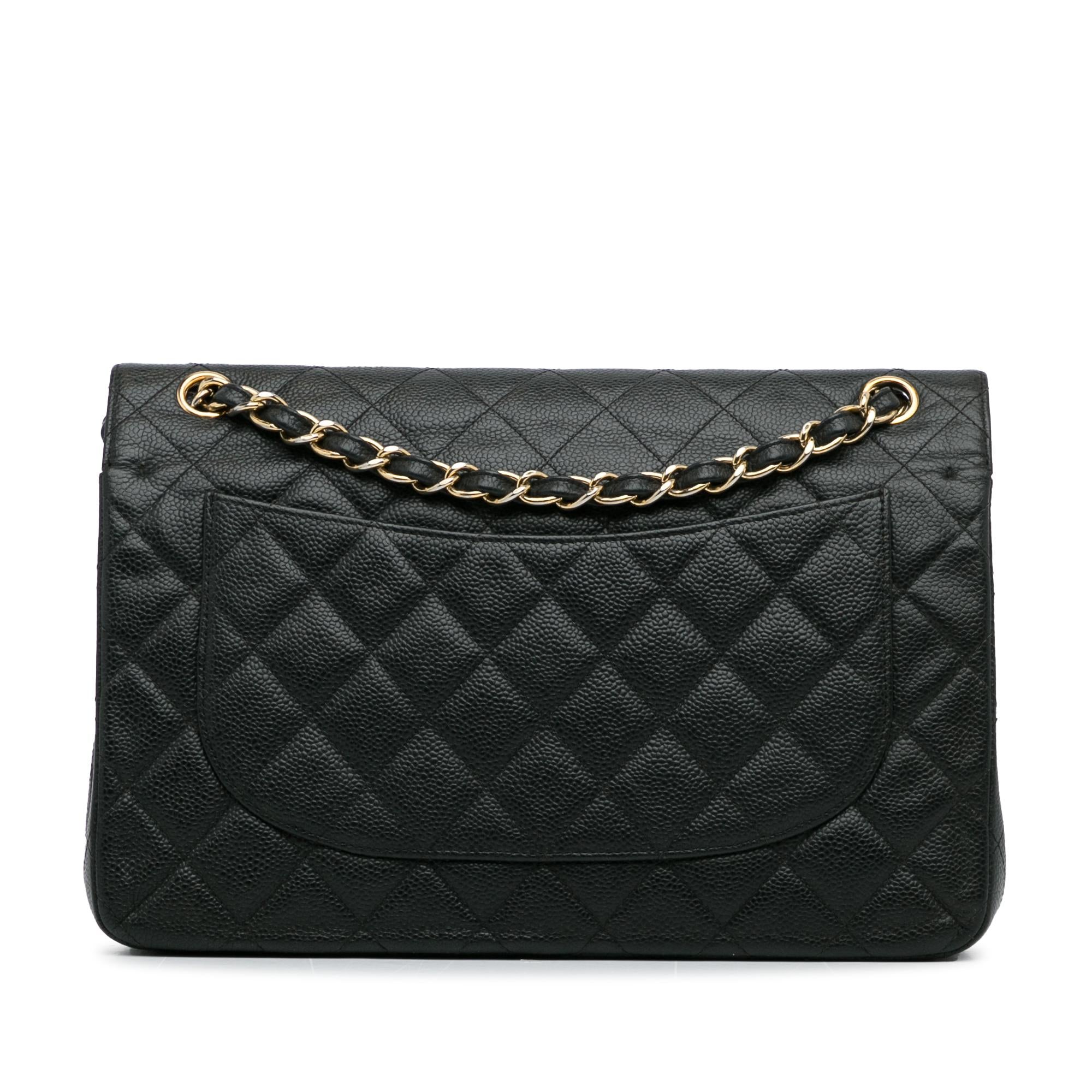 Chanel Jumbo Classic Caviar Double Flap (SHG-KP2qbj)