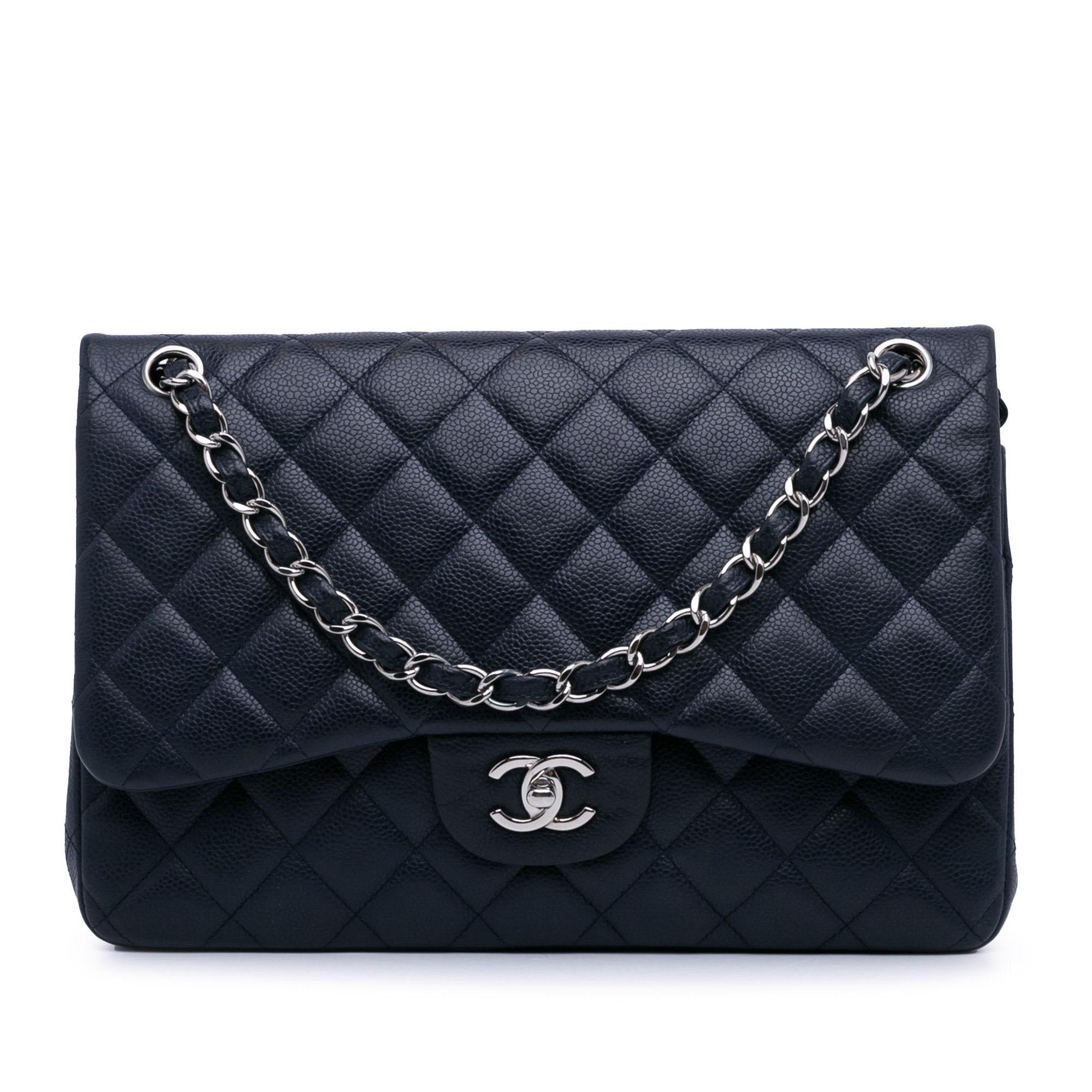 Chanel Jumbo Classic Caviar Double Flap (SHG-hrCED5)