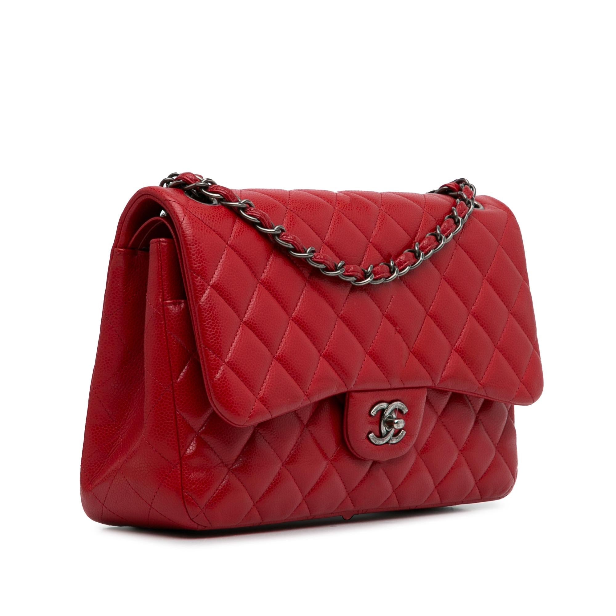 Chanel Jumbo Classic Caviar Double Flap (SHG-rzSVwh)