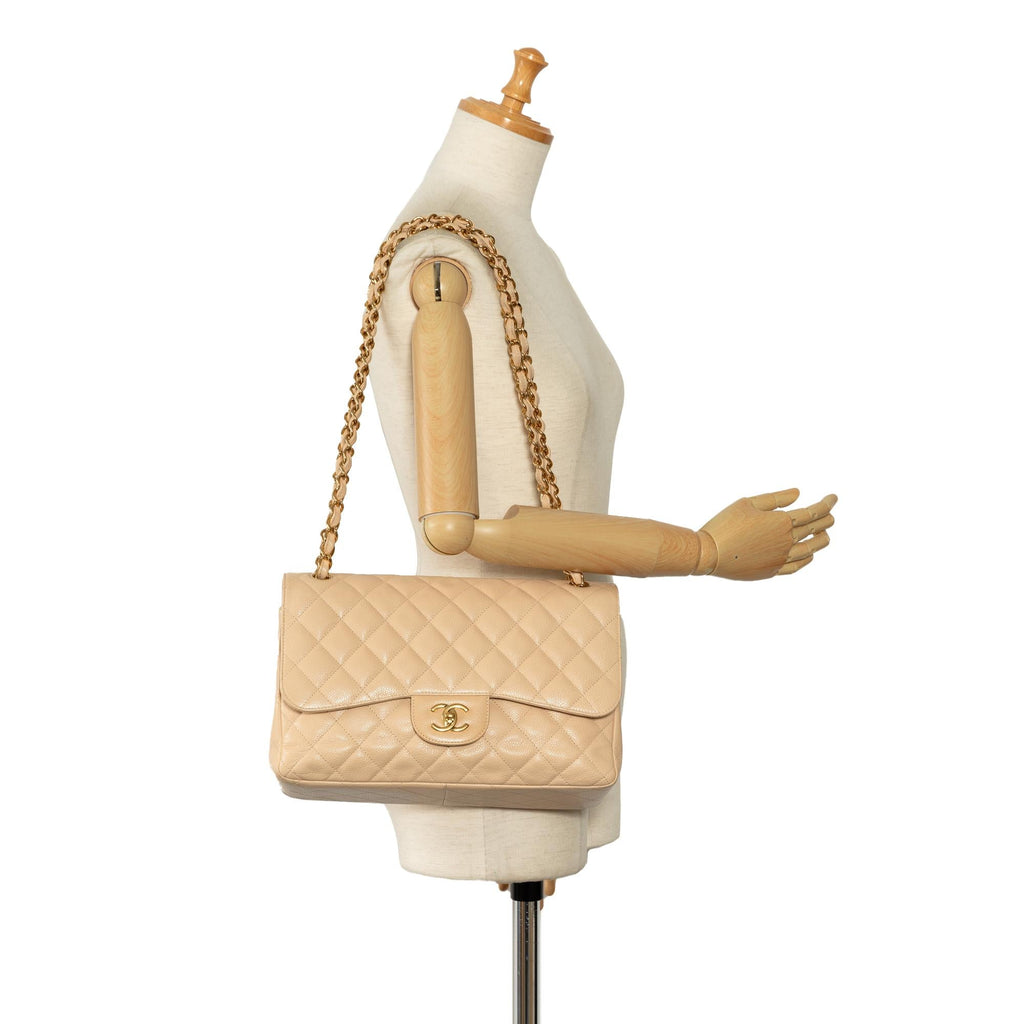 Chanel Jumbo Classic Caviar Double Flap (SHG-TG68Ji)