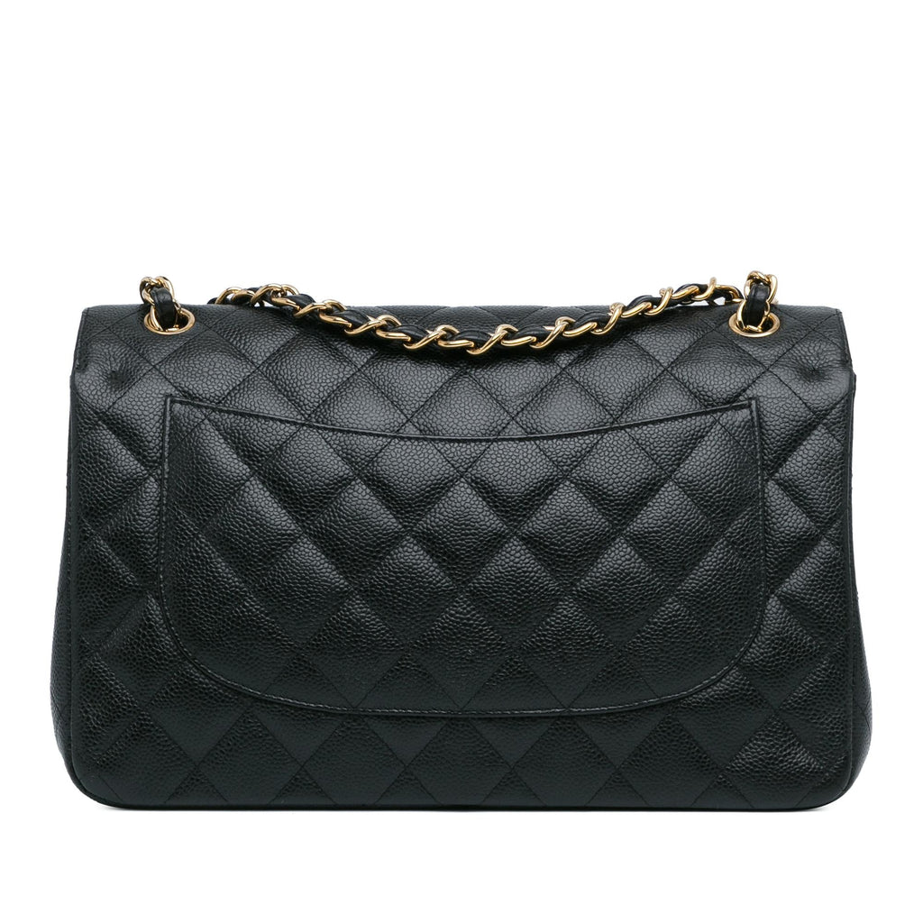 Chanel Jumbo Classic Caviar Double Flap (SHG-DrtEqA)