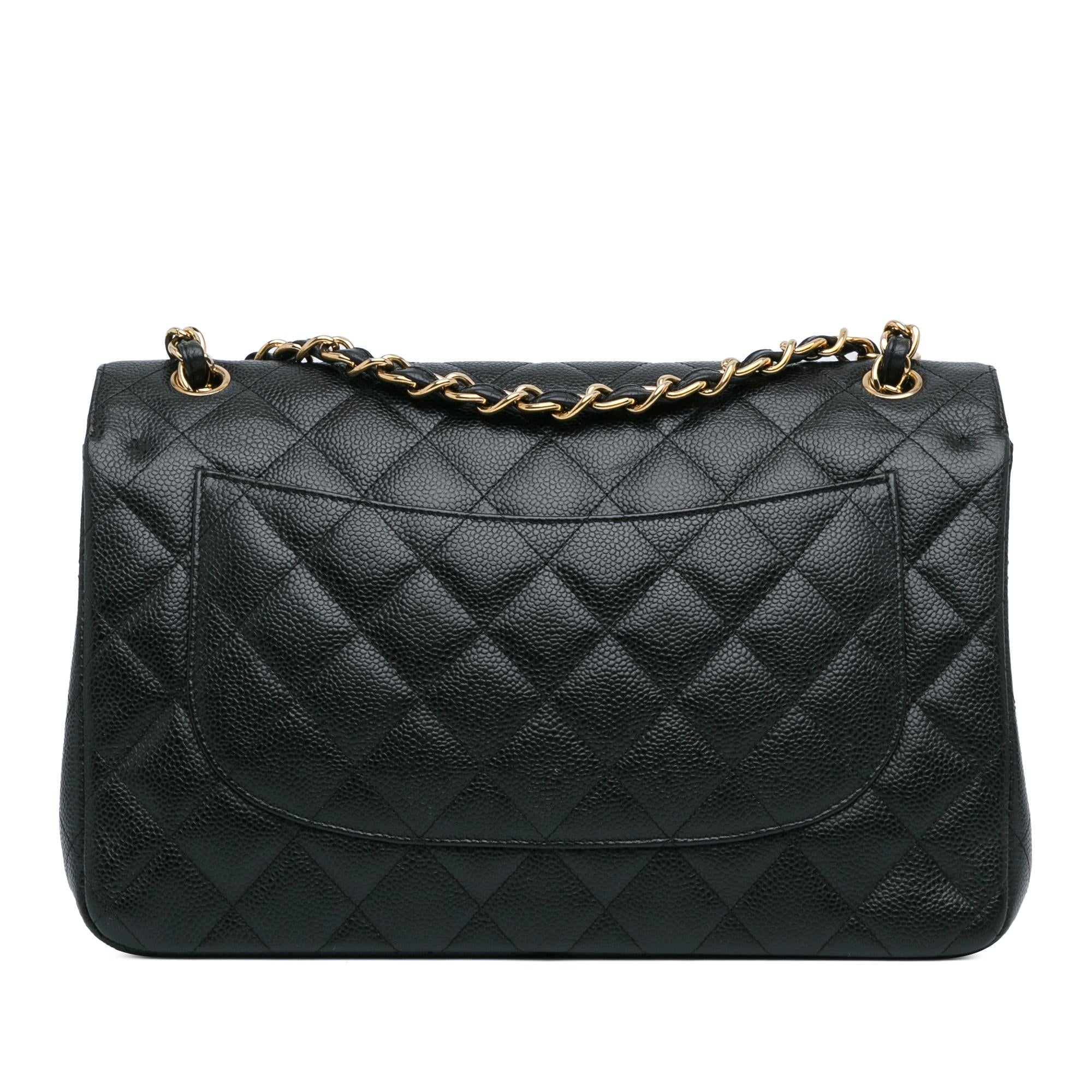 Chanel Jumbo Classic Caviar Double Flap (SHG-DrtEqA)
