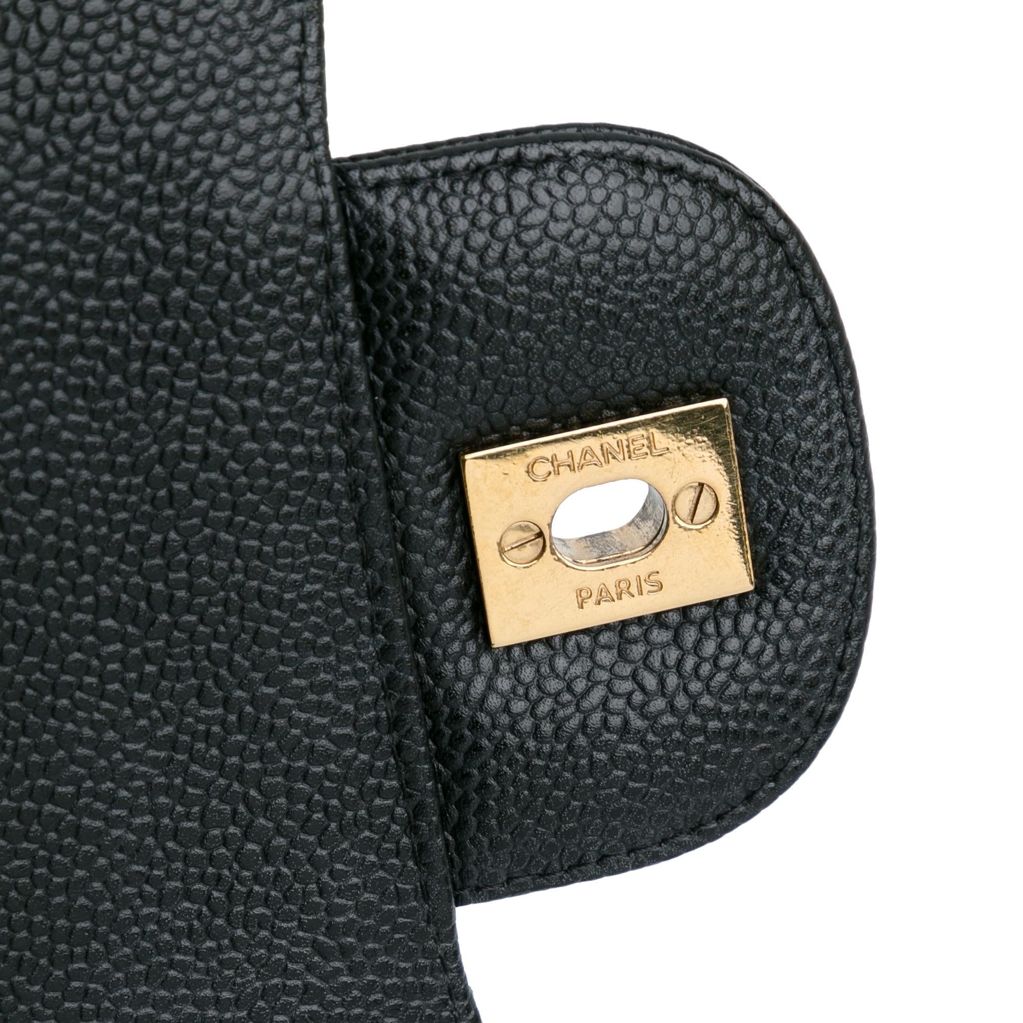 Chanel Jumbo Classic Caviar Double Flap (SHG-DrtEqA)