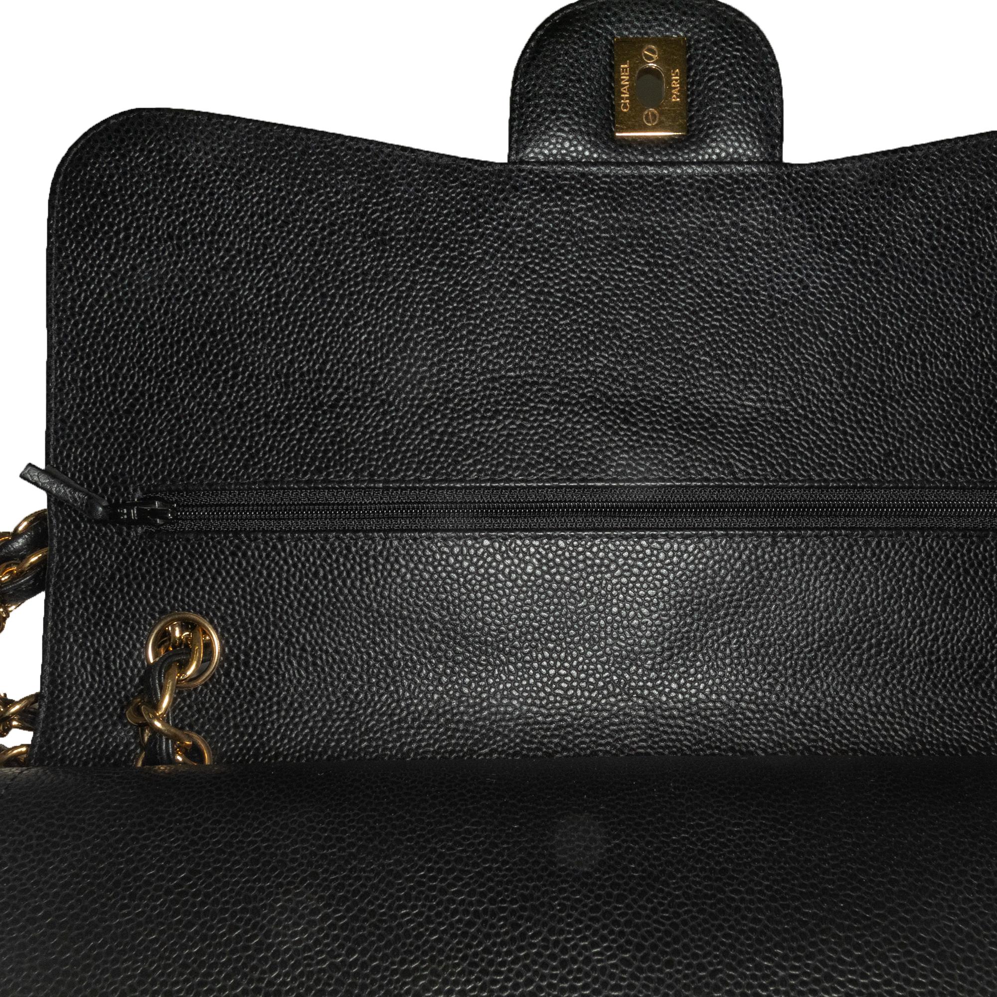 Chanel Jumbo Classic Caviar Double Flap (SHG-DrtEqA)