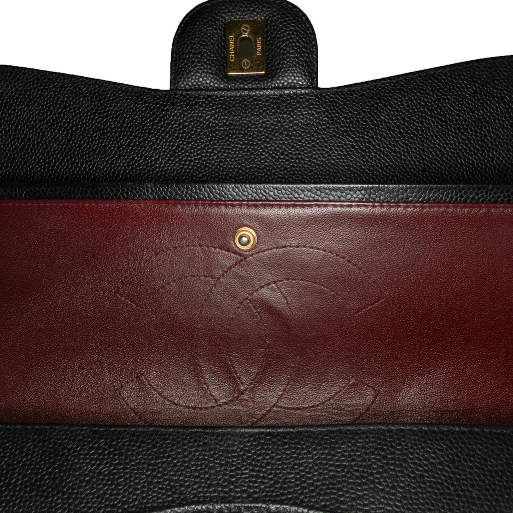 Chanel Jumbo Classic Caviar Double Flap (SHG-DrtEqA)