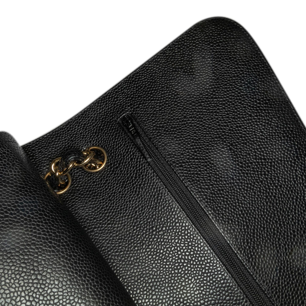 Chanel Jumbo Classic Caviar Double Flap (SHG-uGolu5)