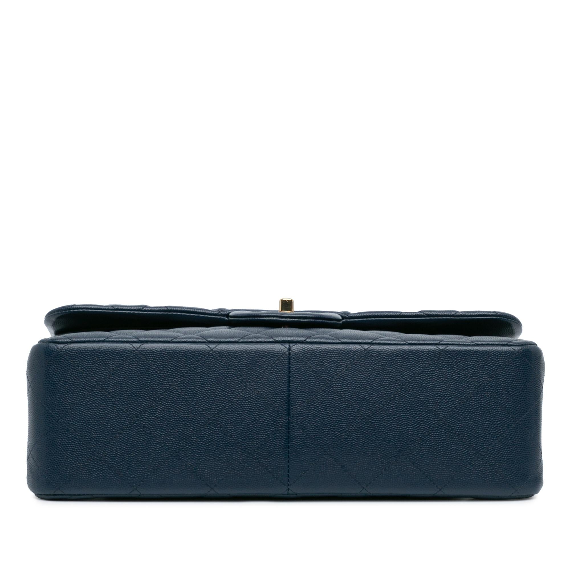 Chanel Jumbo Classic Caviar Double Flap (SHG-Ar5FRd)
