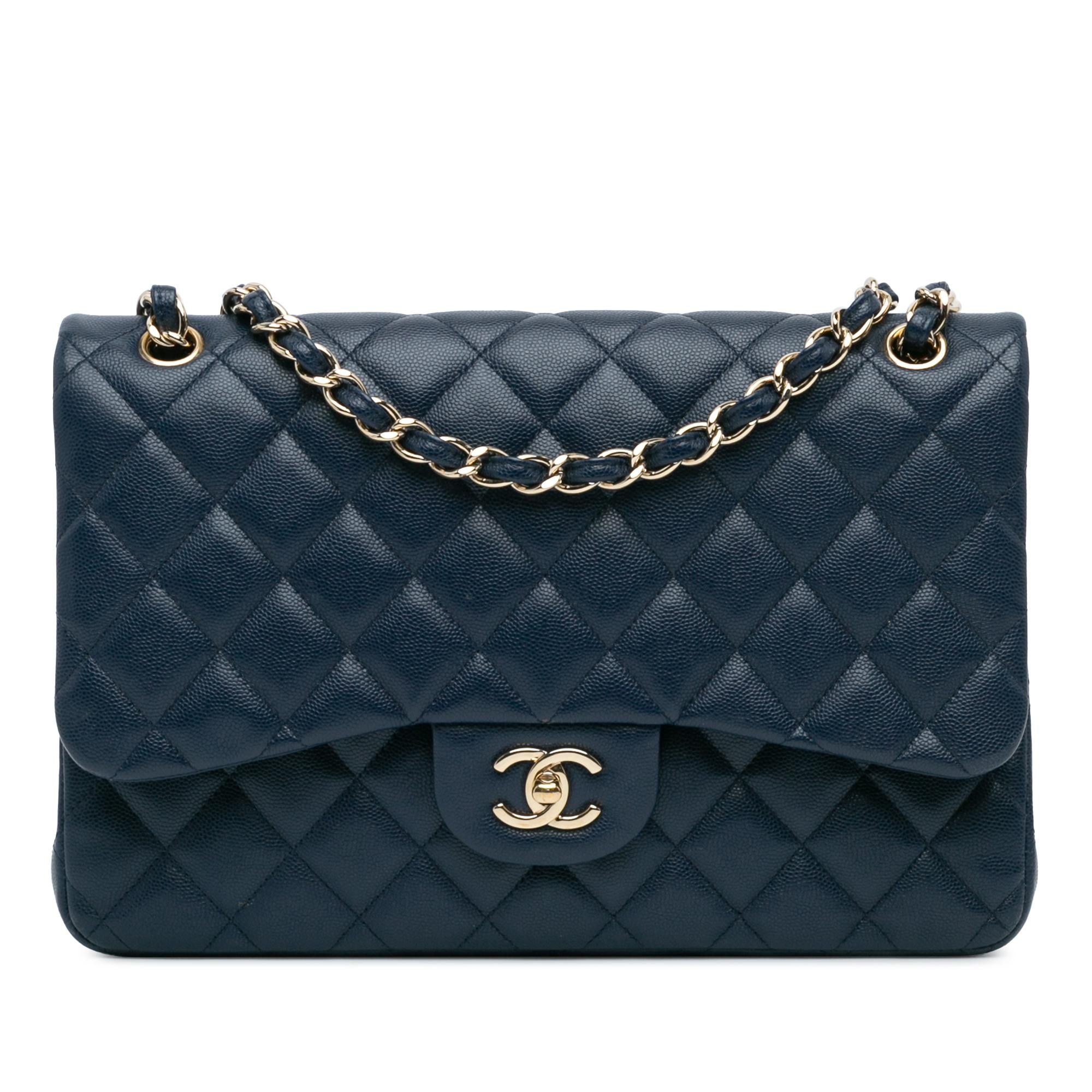 Chanel Jumbo Classic Caviar Double Flap (SHG-Ar5FRd)