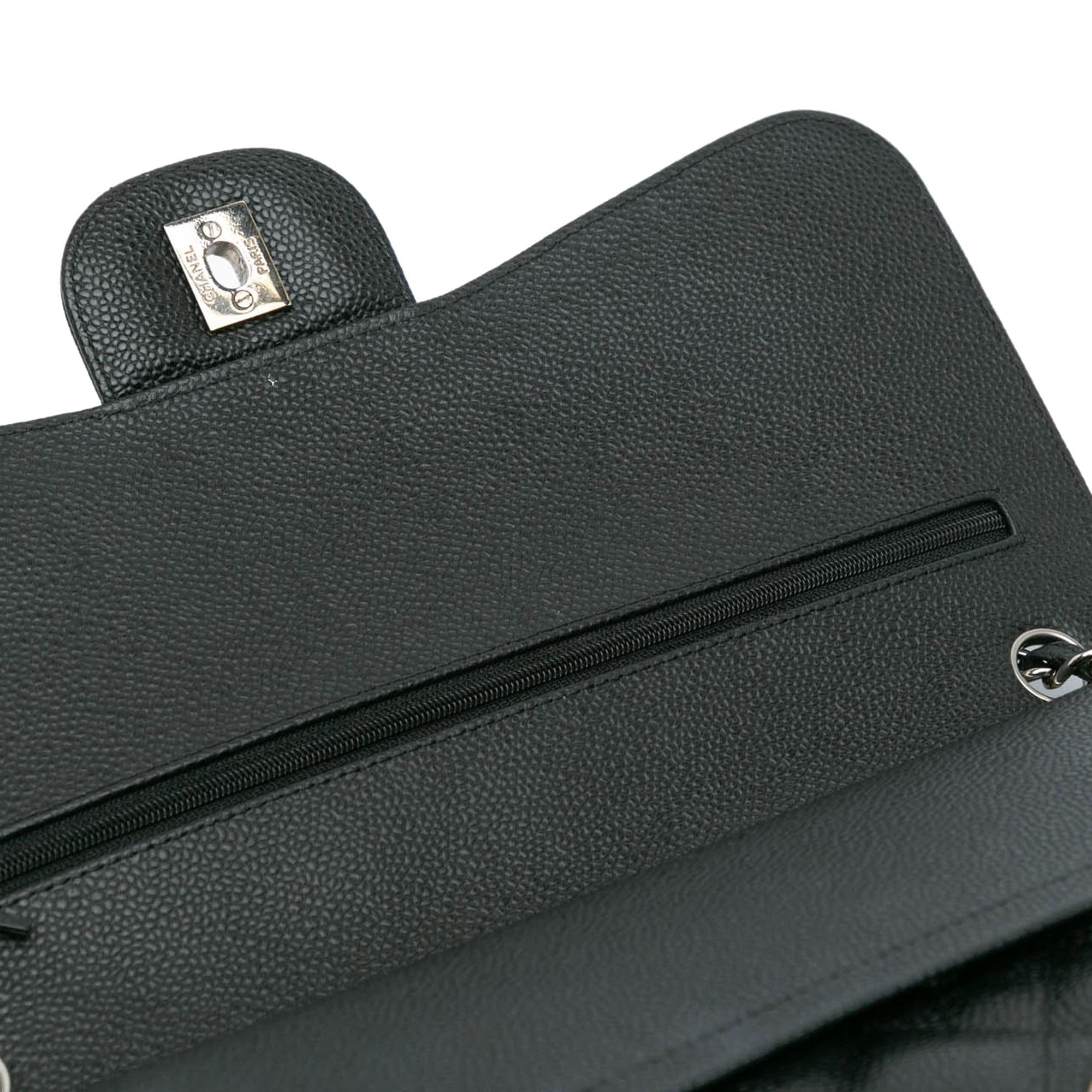 Chanel Jumbo Classic Caviar Double Flap (SHG-5svgjl)