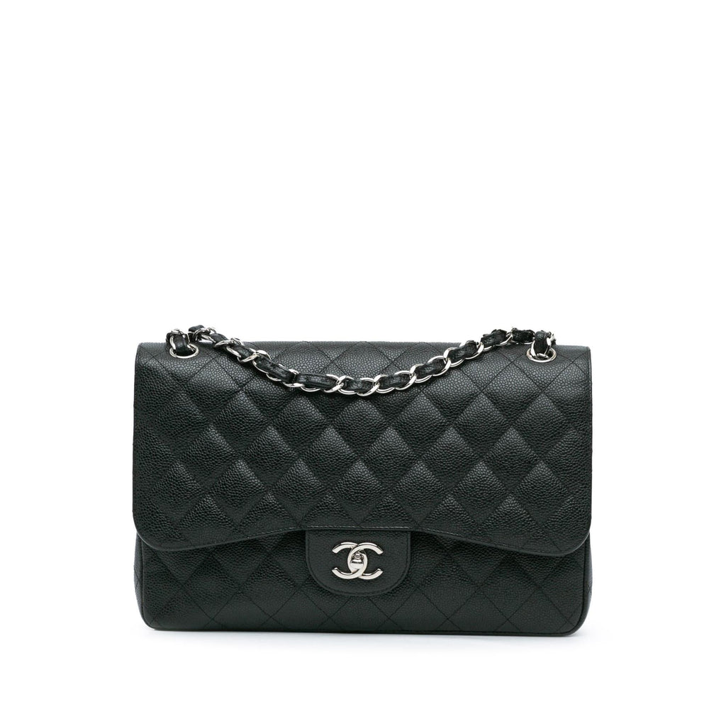 Chanel Jumbo Classic Caviar Double Flap (SHG-5svgjl)