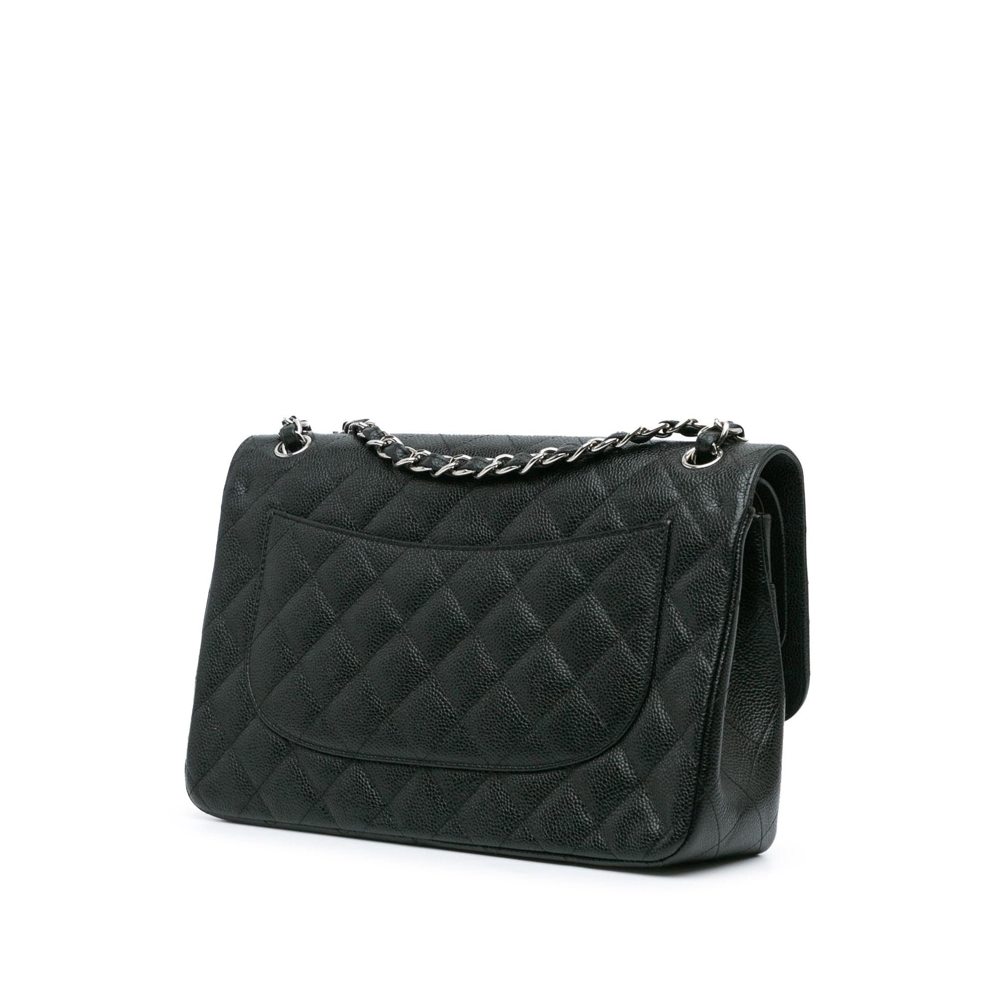Chanel Jumbo Classic Caviar Double Flap (SHG-5svgjl)