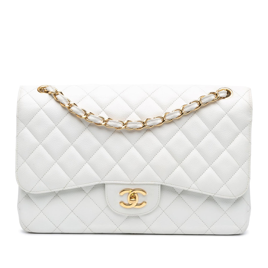 Chanel Jumbo Classic Caviar Double Flap (SHG-kMlTWy)
