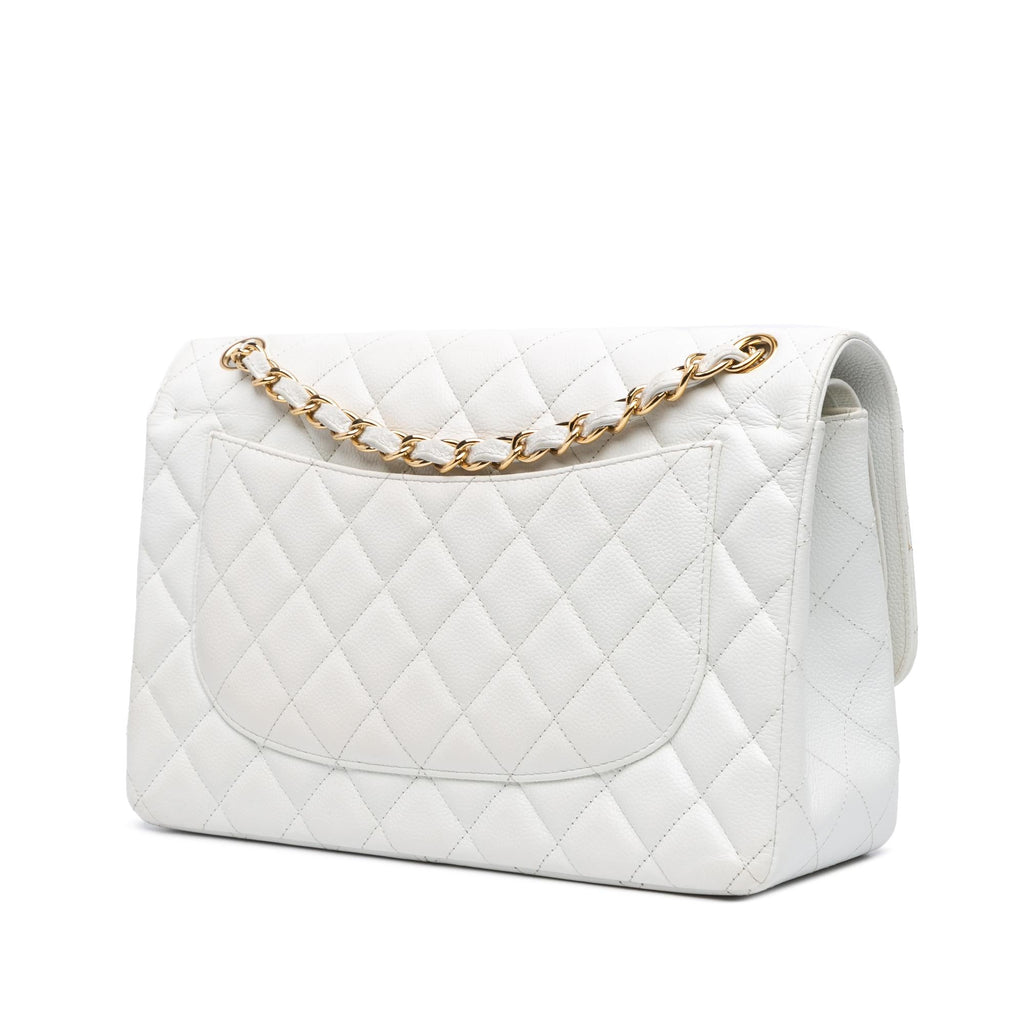 Chanel Jumbo Classic Caviar Double Flap (SHG-kMlTWy)