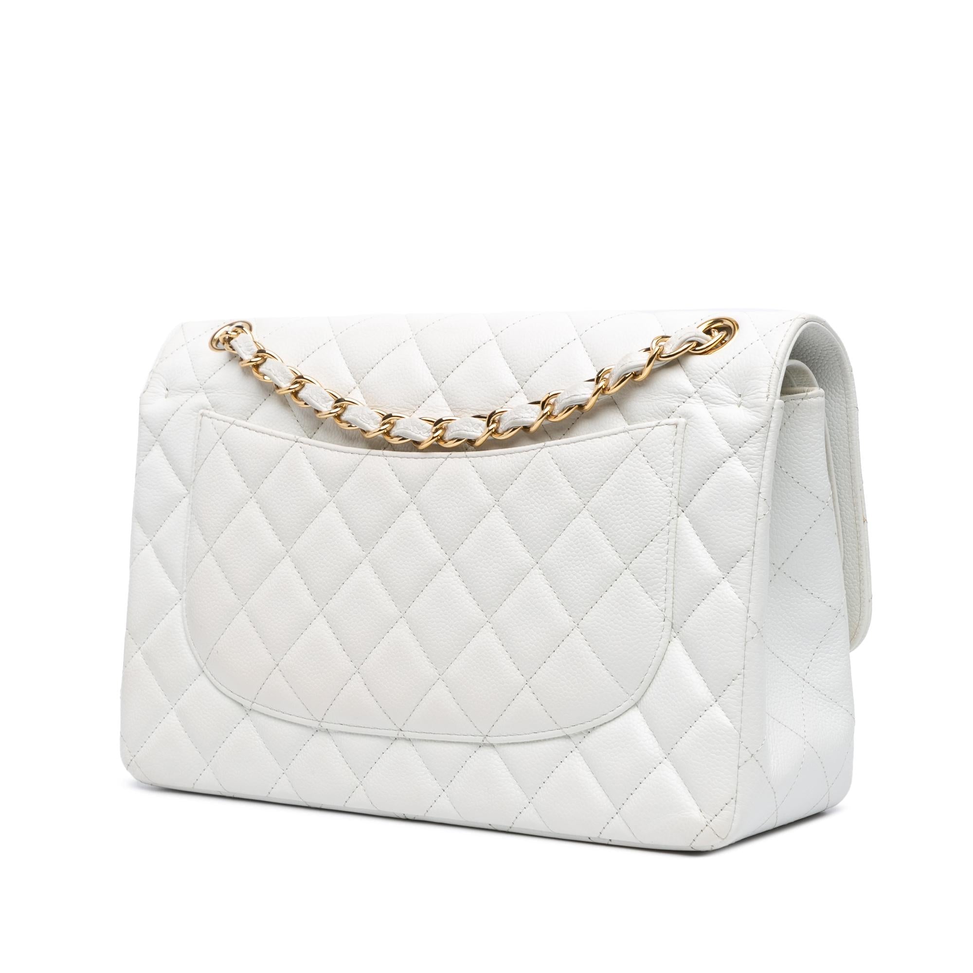 Chanel Jumbo Classic Caviar Double Flap (SHG-kMlTWy)