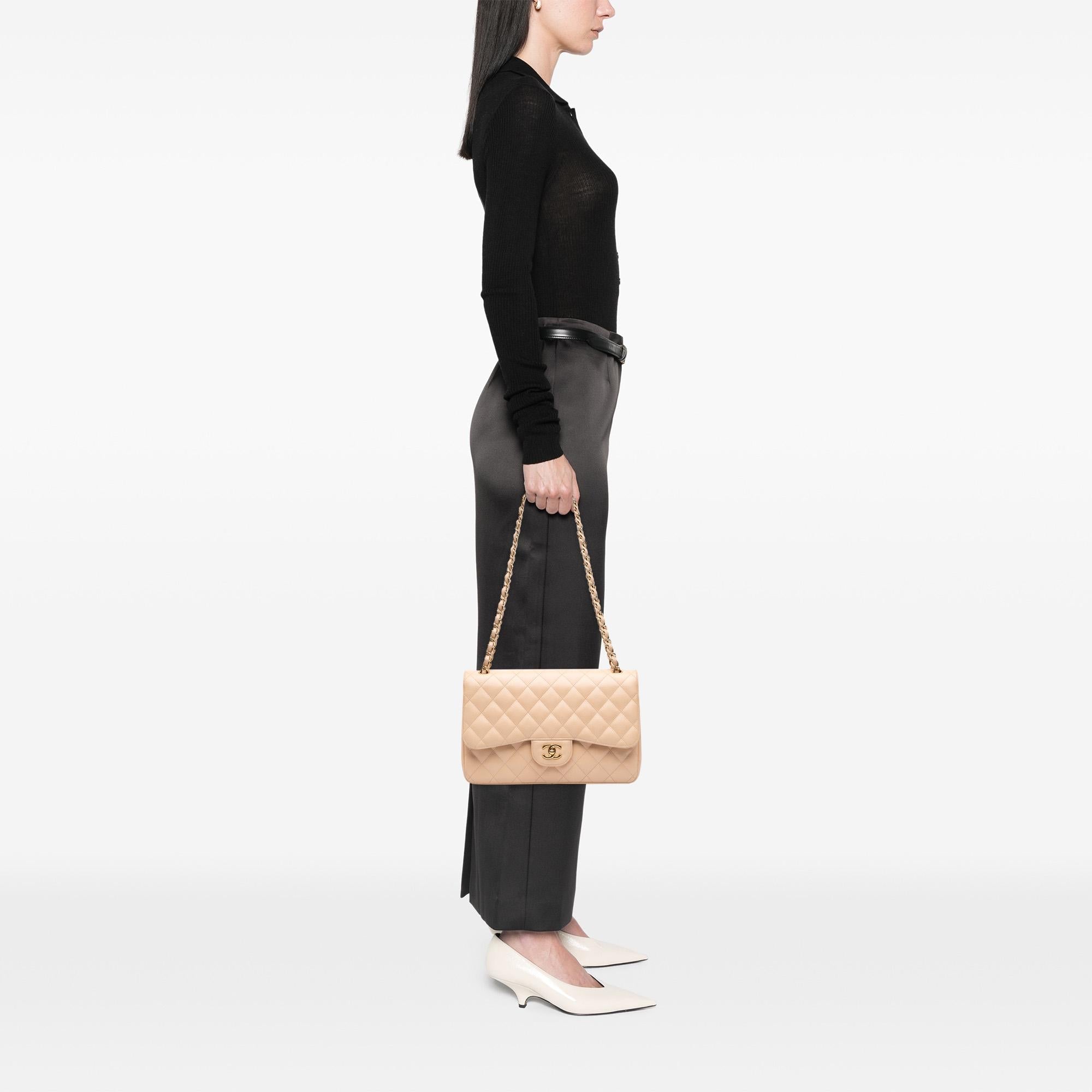 Chanel Jumbo Classic Caviar Double Flap